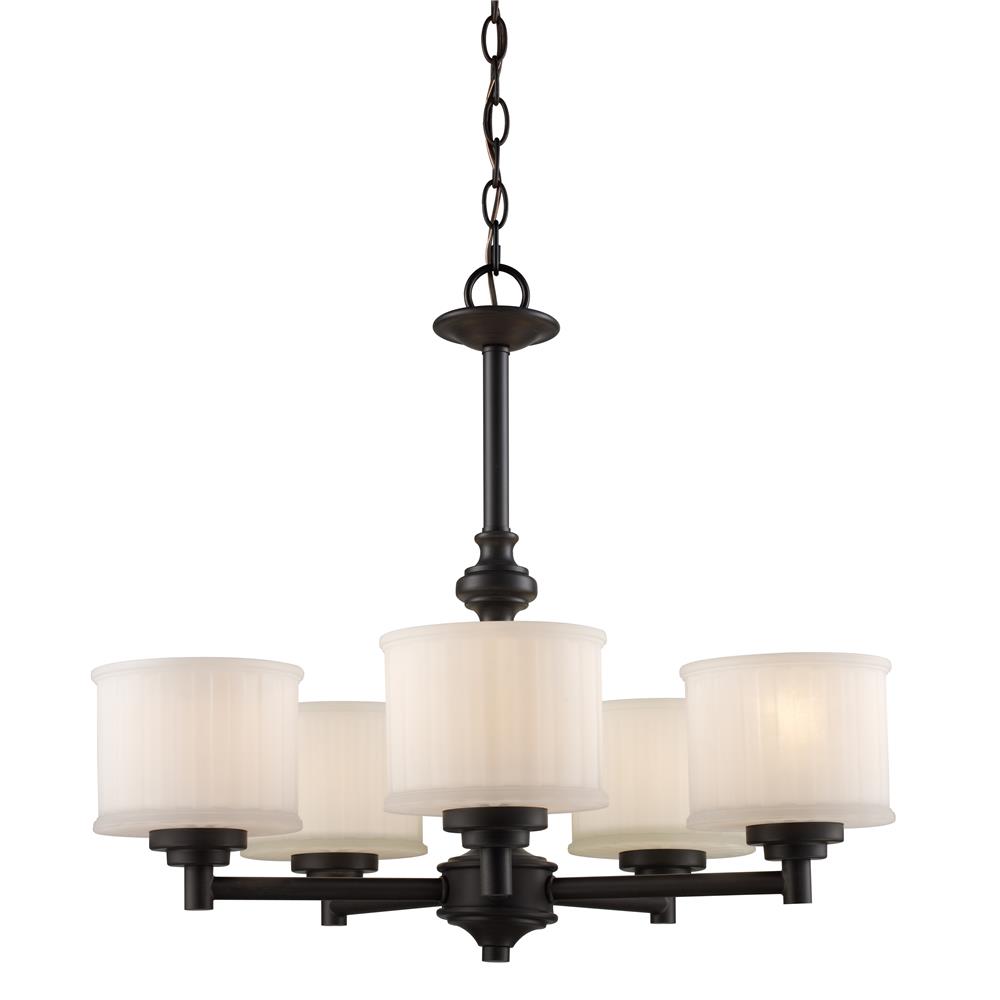 Trans Globe Lighting 70728 ROB Cahill 24" Indoor Rubbed Oil Bronze Transitional Chandelier
